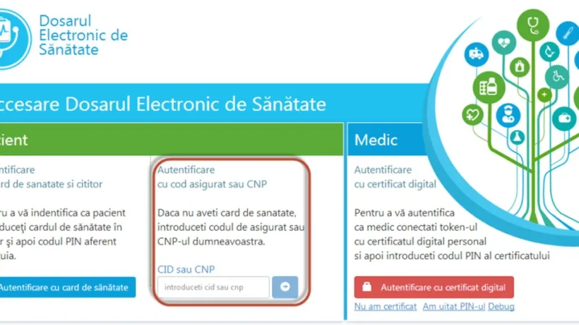 Istoricul medical online (DES) al pacienților a redevenit operațional