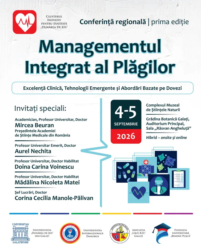 Primul congres regional dedicat managementului integrat al plăgilor, la Galați
