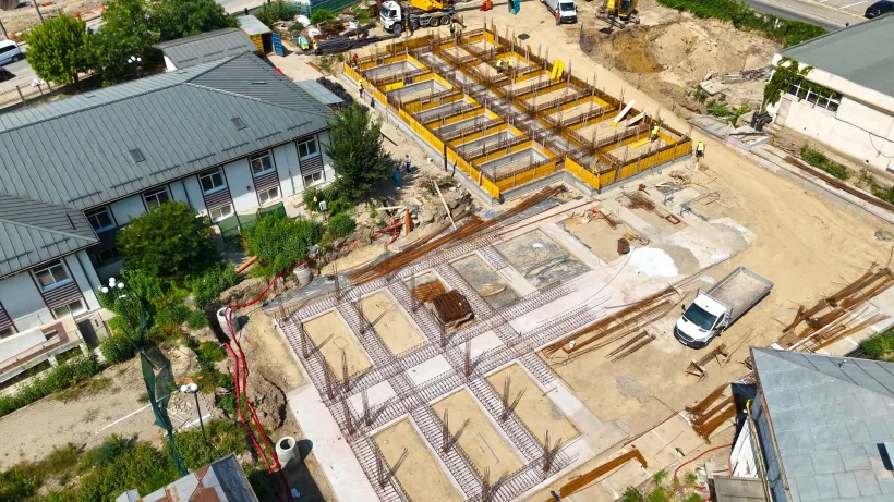 Continuă lucrările la noul pavilion al Spitalului de Boli Infecțioase Galați