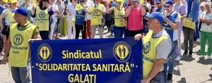 Sindicaliştii Federaţiei „Solidaritatea Sanitară” au pichetat unităţile medicale   