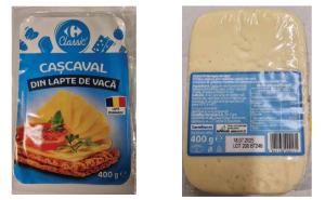 Cașcaval contaminat cu Listeria, retras din magazinele Carrefour