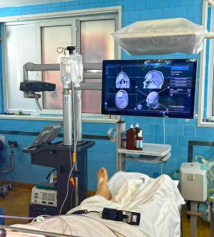 Prima operație pe creier realizată la Spitalul Județean Galați cu ajutorul Sistemului de Neuronavigație