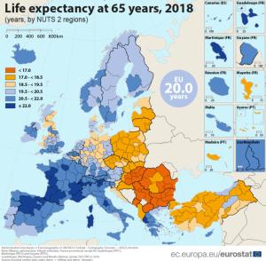 Speranţa de viaţă la naştere în România este printre cele mai scăzute din UE