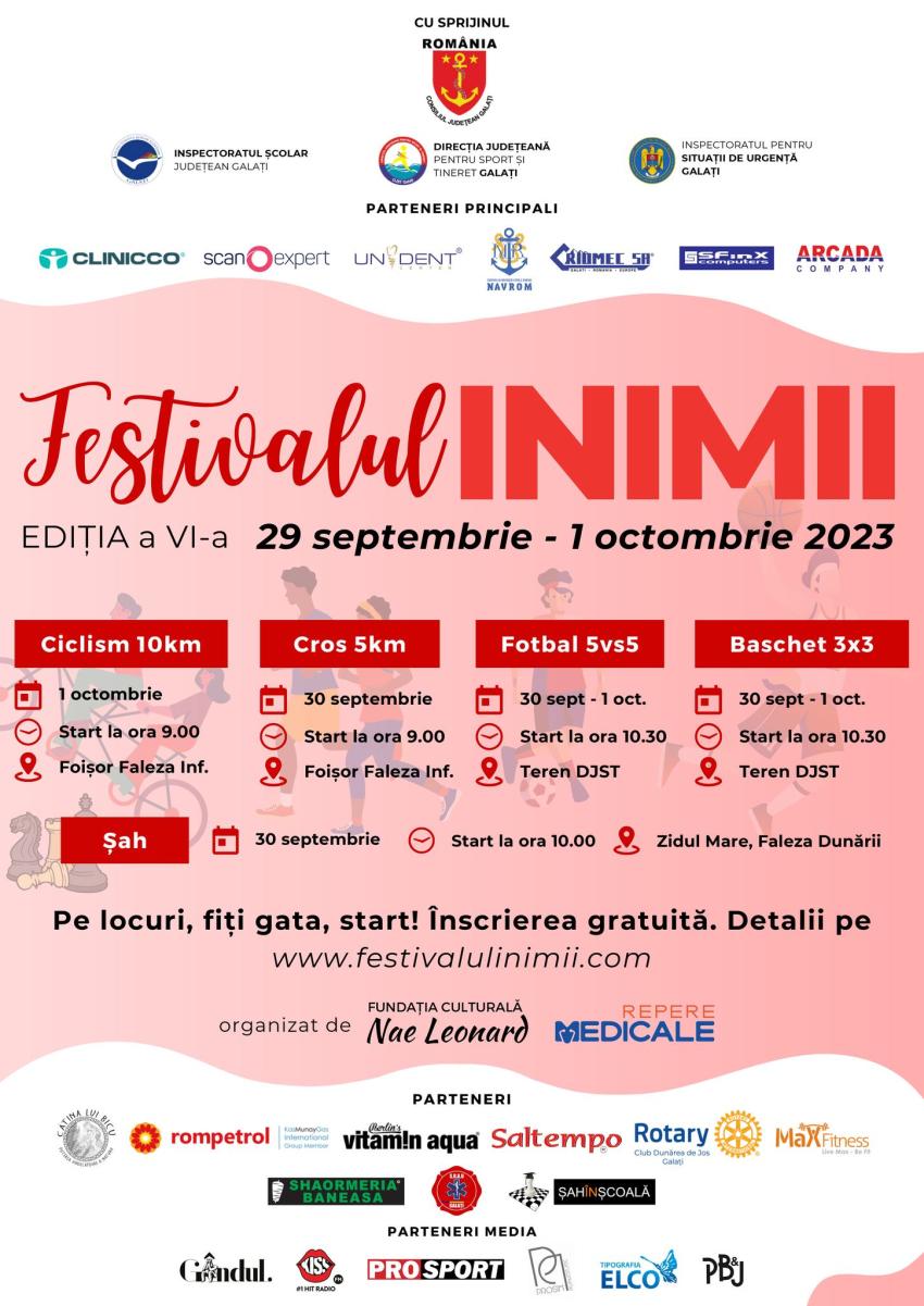 „Festivalul Inimii”, în acest weekend, în Galați   