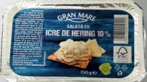 Salată de icre contaminată cu Listeria, retrasă din magazinele Penny  &nbsp;