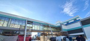 Lucrări &icirc;n plină desfășurare pe șantierul parcării supraetajate de la Spitalul Județean