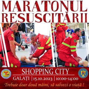 „Maratonul Resuscitării”, organizat la Shopping City Galați   